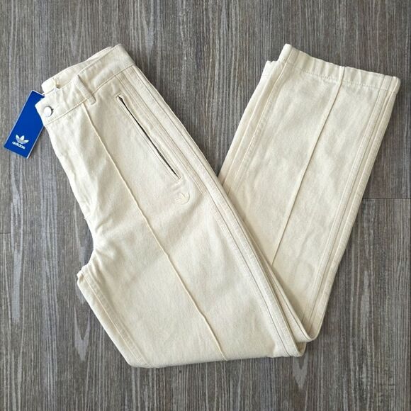 adidas Originals Premium Essentials Denim Straight Leg Pants Jean IW5753 Size 26 - Picture 1 of 16